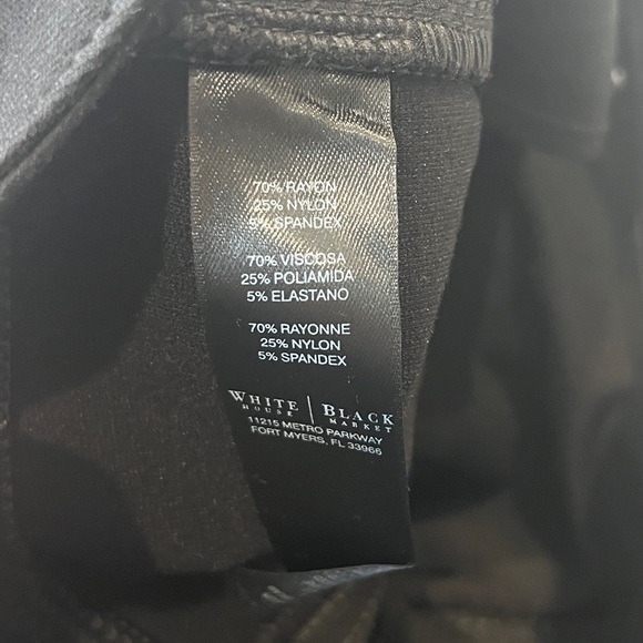 White House Black Market Elegant Black Trousers - Picture 11 of 16